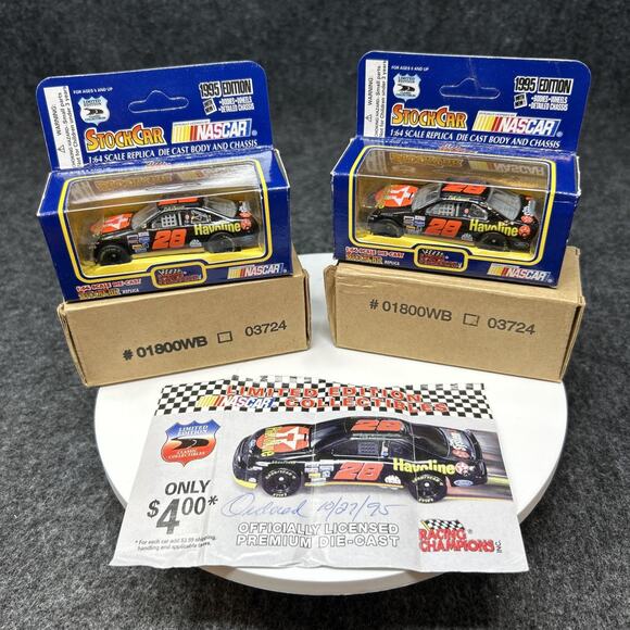 Vtg 1995 NOS Racing Champions NASCAR Limited Edition 1:64 Stock Car Diecast TWO - Picture 1 of 10